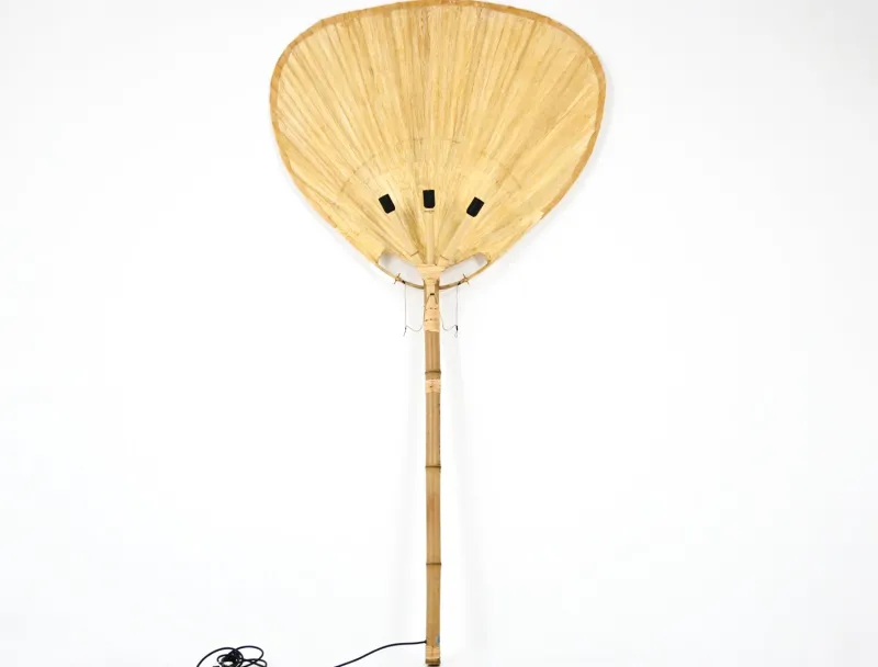 Pamono Uchiwa Floor Lamp by Ingo Maurer for Design M, 1970s> Floor Lamps
