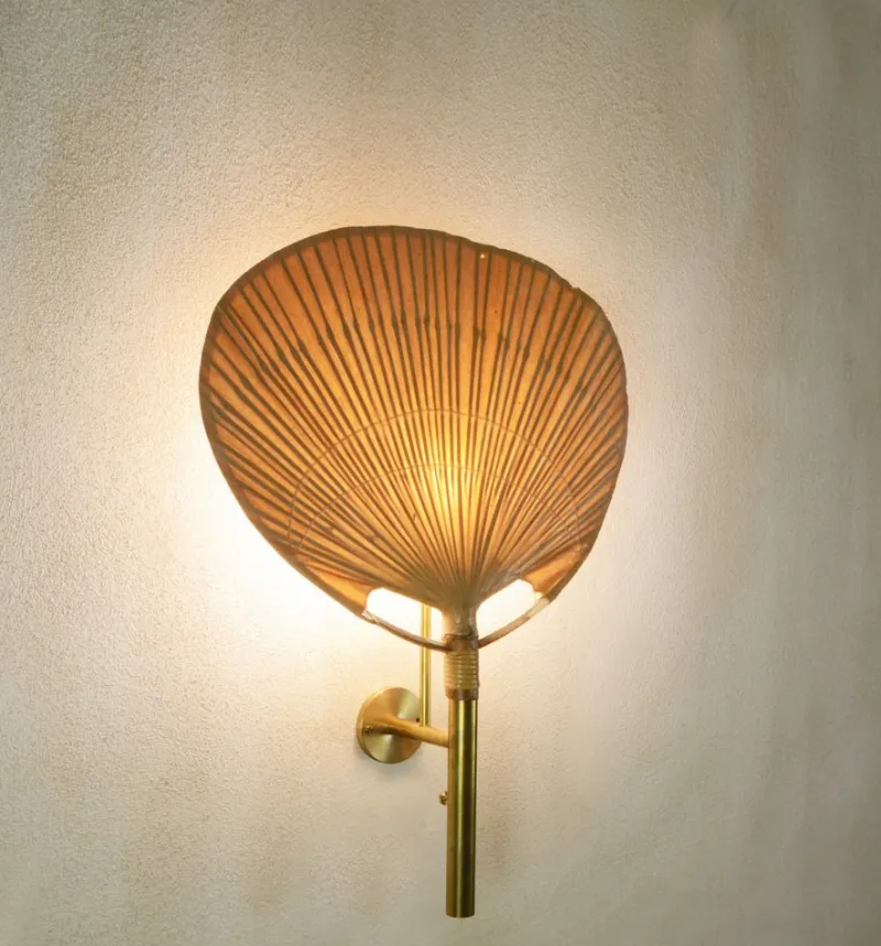 Pamono Uchiwa II Wall Lamp by Ingo Maurer, 1970> Wall Lights & Sconces