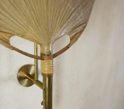 Pamono Uchiwa II Wall Lamp by Ingo Maurer, 1970><noscript><img width=