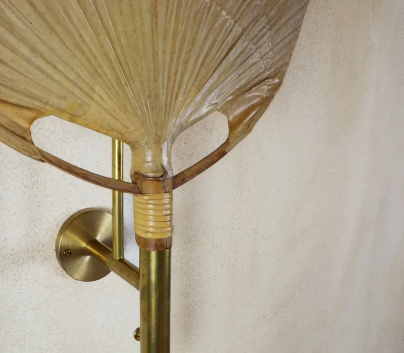Pamono Uchiwa II Wall Lamp by Ingo Maurer, 1970> Wall Lights & Sconces