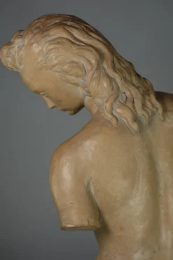 Pamono Ugo Zaccagnini, Art Deco Sculpture of Nude Woman, 1930s, Earthenware> Art Deco