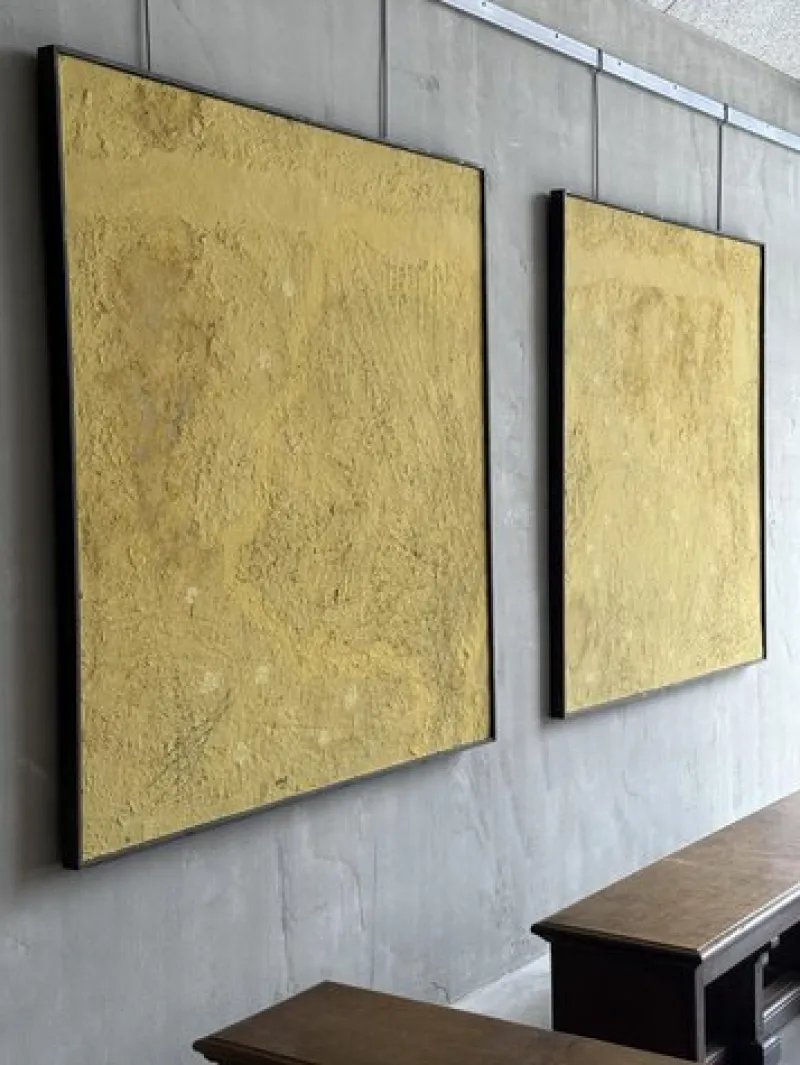 Pamono Ullate, No. 7 Diptych, Mixed Media Paintings, Set of 2> Abstraction