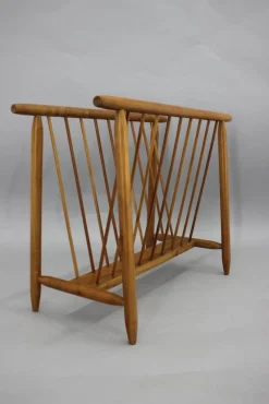 Clearance Pamono Uluv Beech Newspaper Stand, Czechoslovakia, 1960s