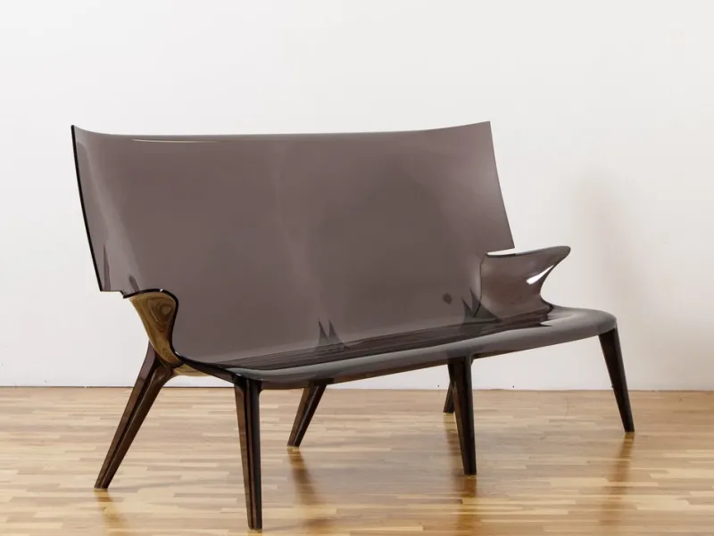 Sale Pamono Uncle Jack Bench in Acrylic Glass from Kartell