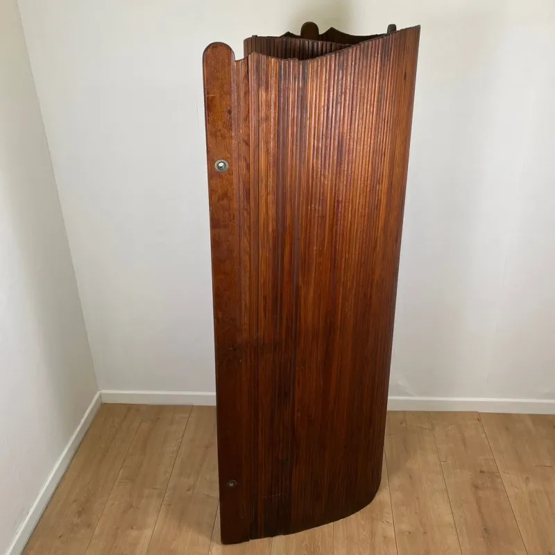 Pamono Undulating Screen with Pine Slats, 1930> Room Dividers & Screens