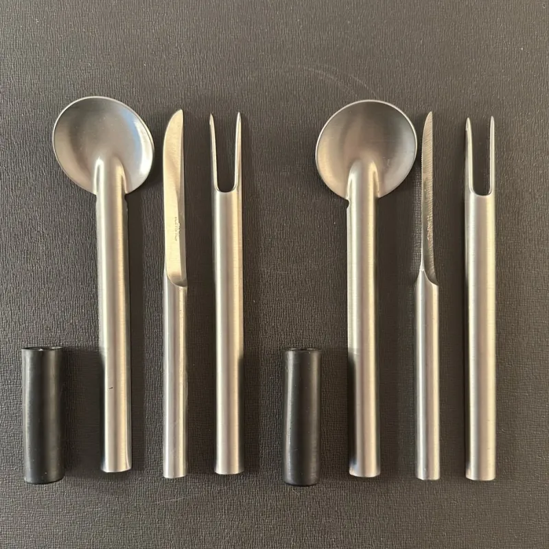 Pamono Uni Set Casters by Carla Nencioni and Armando Moori for Zani & Zani, 1971, Set of 3> Cutlery & Serving Utensils