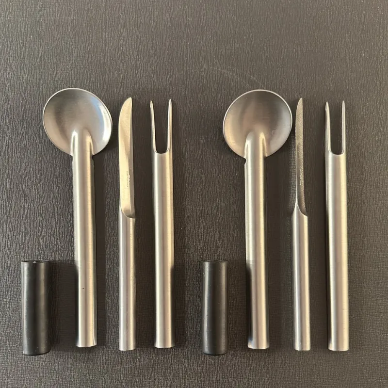Pamono Uni Set Casters by Carla Nencioni and Armando Moori for Zani & Zani, 1971, Set of 3> Cutlery & Serving Utensils