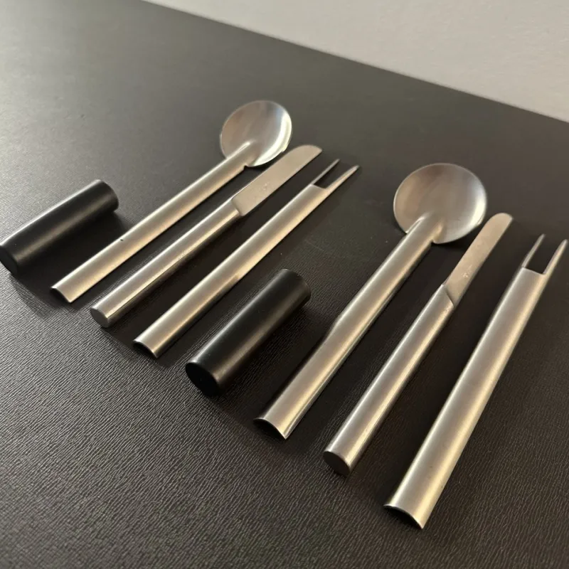 Pamono Uni Set Casters by Carla Nencioni and Armando Moori for Zani & Zani, 1971, Set of 3> Cutlery & Serving Utensils