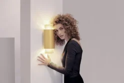 Outlet Pamono Union Medium Anodized Bronze Aluminum Wall Lamp by JSPR