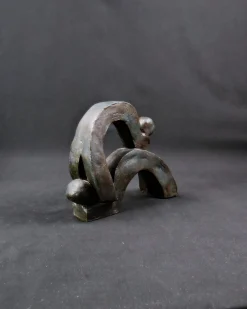 Pamono Union of Movements and Abstract Terracotta Sculpture, 1980s