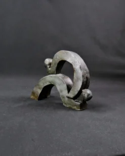 Pamono Union of Movements and Abstract Terracotta Sculpture, 1980s
