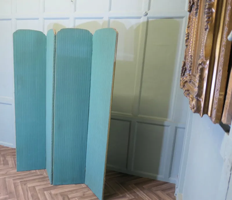 Discount Pamono Upholstered 4-Fold Screen, 1950s