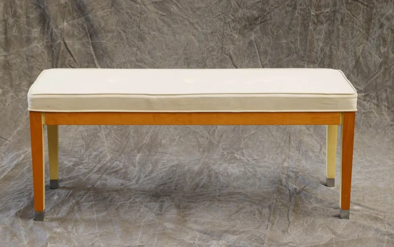 Best Pamono Upholstered Wooden Bench, 1990s