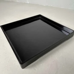 Pamono Urushi Lacquer Black Tray, Japan, 1890s> Trays
