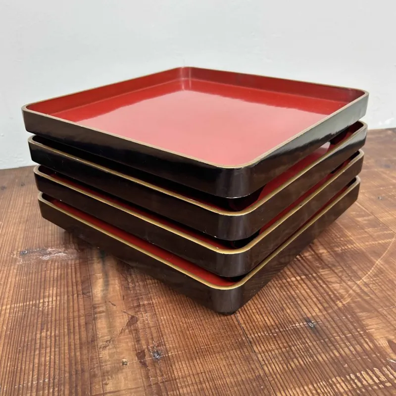 Pamono Urushi Lacquer Serving Tray, 1936> Trays