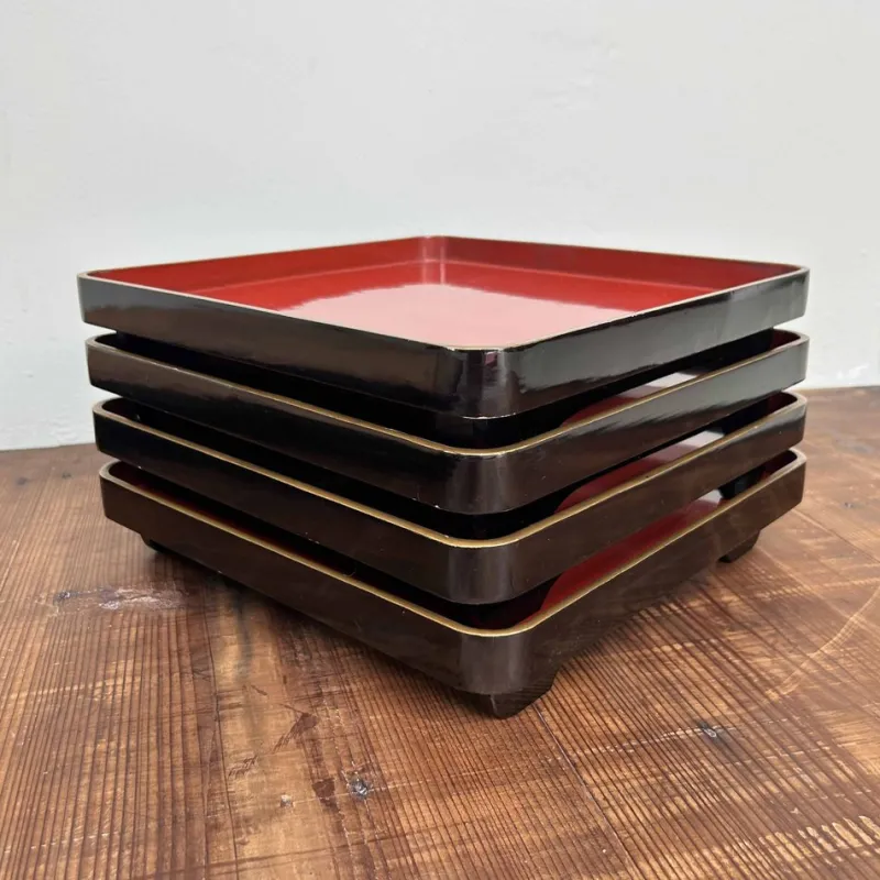 Pamono Urushi Lacquer Serving Tray, 1936> Trays