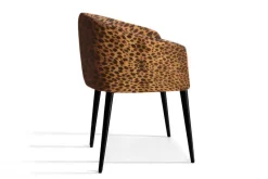 Outlet Pamono Utopía Dining Chair in Leopard Furry Velvet from Moanne