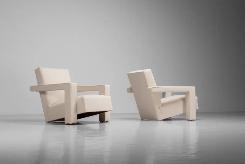 Sale Pamono Utrecht Lounge Set attributed to Gerrit Thomas Rietveld for Metz & Co., 1950s, Set of 3