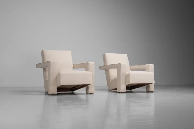 Sale Pamono Utrecht Lounge Set attributed to Gerrit Thomas Rietveld for Metz & Co., 1950s, Set of 3