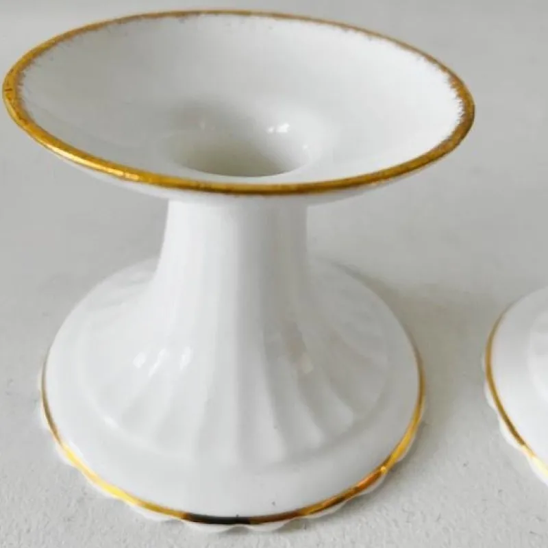 Sale Pamono Val d'Or Porcelain Candlesticks by Royal Albert, Set of 3