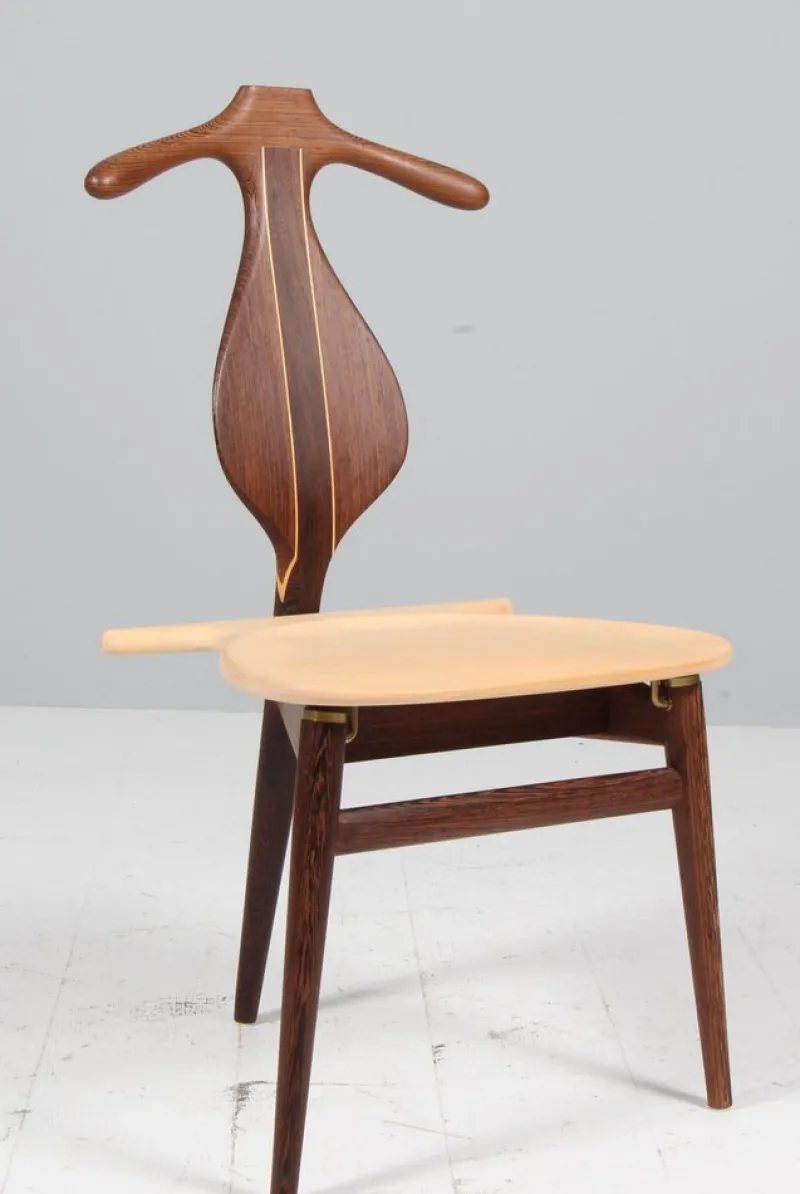 Pamono Valet Chair in Wenge and Ash attributed to Hans Wegner for PP Møbler, Denmark, 2010s> Side Chairs & Dining Chairs