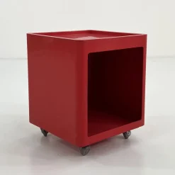 Pamono Valetto Quadro Chest on Wheels by G. Castiglioni and G. Gaviraghi for Valenti, 1970s><noscript><img width=