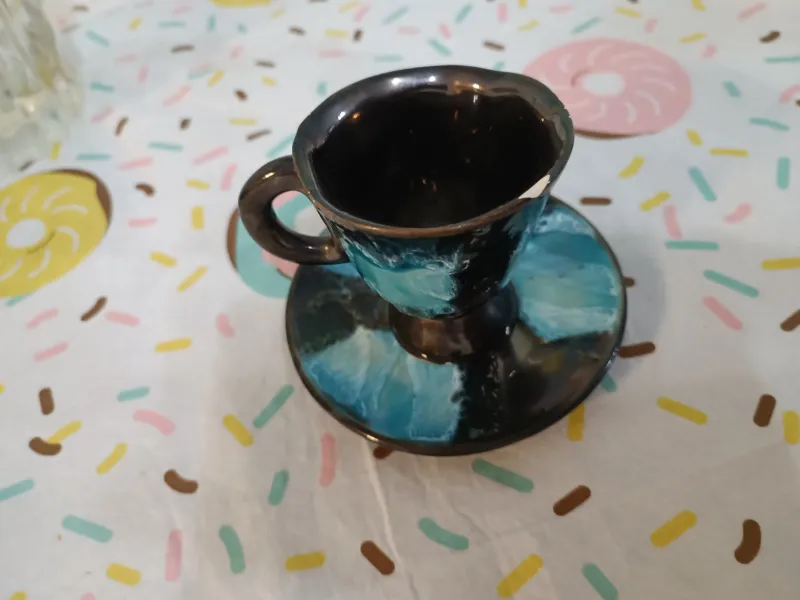 Pamono Vallauris Tea Set, 1930s, Set of 15> Coffee & Tea Service