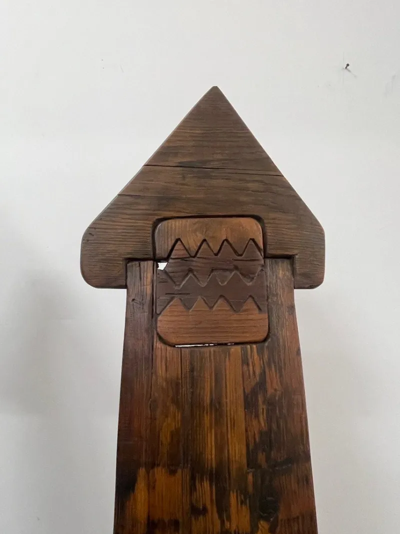 Pamono Vallazza Interlocking Thrones in Wood by Luciano Bertolotto, 1970s, Set of 2> Living Room Sets
