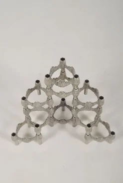 Pamono Variomaster Candleholders by Stoffi and Nagel for Quist, 1970s, Set of 9><noscript><img width=