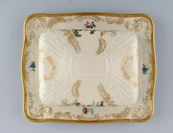 Pamono Vase and Butter Tray in Hand Painted Porcelain from Rosenthal, Set of 2><noscript><img width=