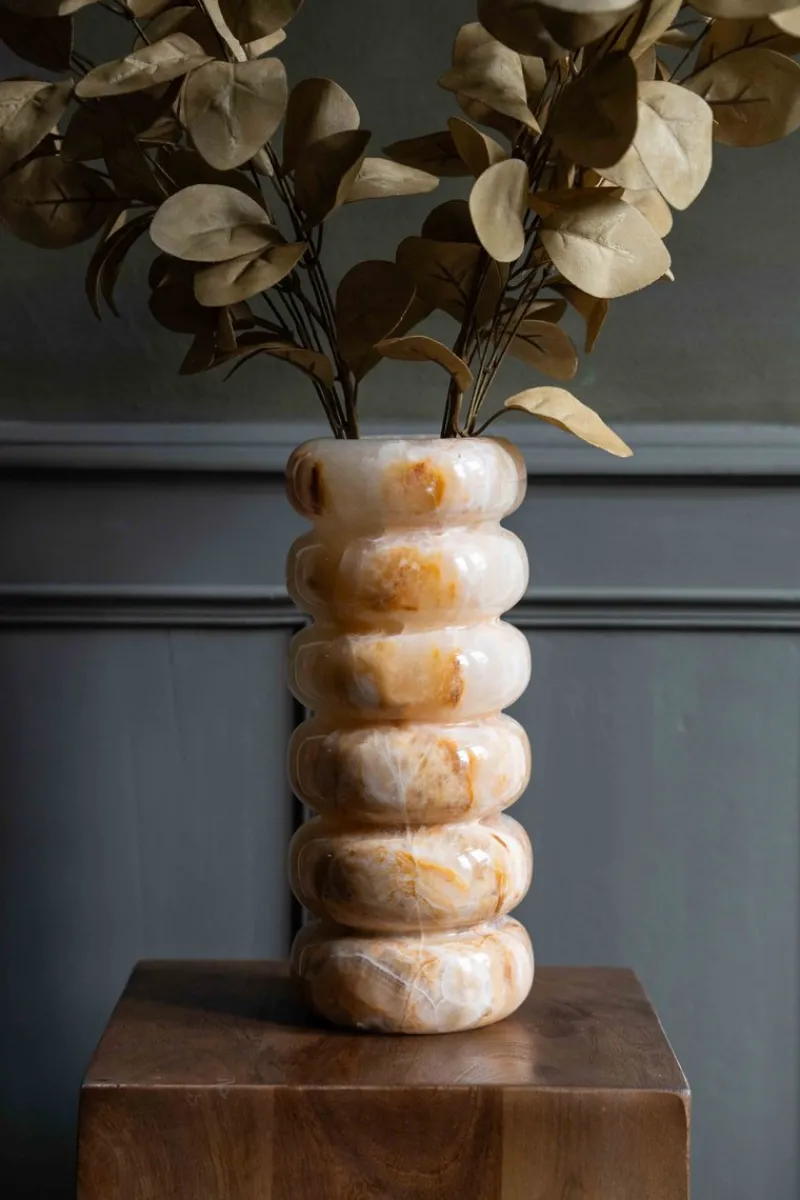 Outlet Pamono Vase in White Onyx by Manifeste