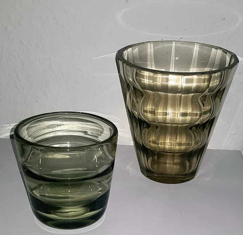 Pamono Vases by Elis Bergh for Kosta, 1930s, Set of 2> Vases