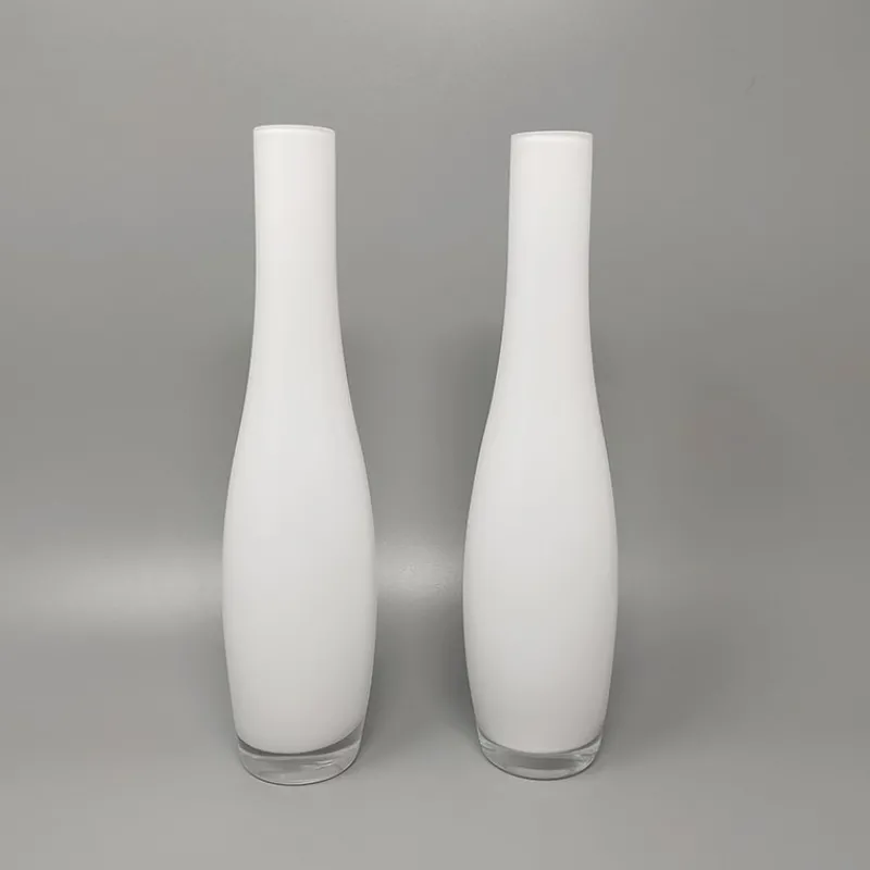 Hot Pamono Vases in Murano Glass by Dogi, Italy, 1970s, Set of 2