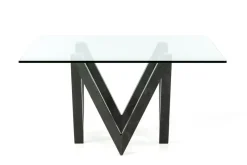 Pamono Vega Dining Table in Black Slate and Glass Design by Joaquín Moll for Meddel