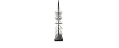 Clearance Pamono Veleiro Bookcase in Black Stained Wood by Franco Albini for Cassina
