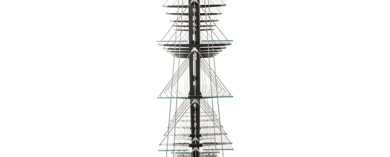 Clearance Pamono Veleiro Bookcase in Black Stained Wood by Franco Albini for Cassina