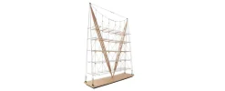 New Pamono Veliero Bookcase in Wood by Franco Albini for Cassina