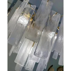Pamono Veneered-White Listelli Alabastro Chandelier by Simoeng><noscript><img width=