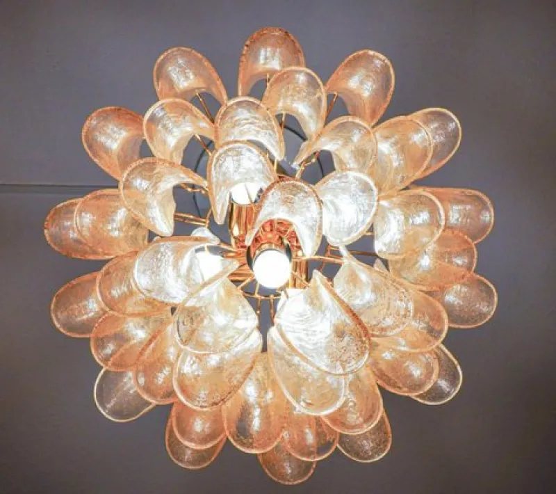 Pamono Venetian 5 Tier Chandelier by Silvio Piattelli> Ceiling Lights