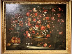 Discount Pamono Venetian Artist, Still Life with Flowers, Late 17th Century, Framed