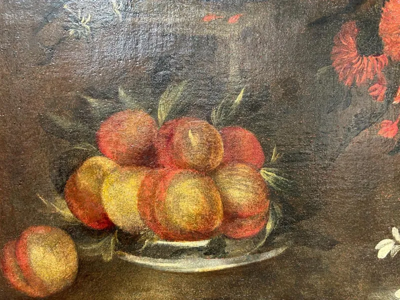 Discount Pamono Venetian Artist, Still Life with Flowers, Late 17th Century, Framed