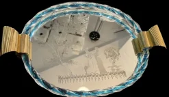 Online Pamono Venetian Etched Mirror Murano Glass Tray