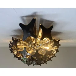 Pamono Venetian Fumè Quadriedro Murano Glass Wall Sconces by Simoeng, Set of 2><noscript><img width=