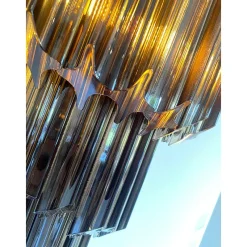 Pamono Venetian Fumè Quadriedro Murano Glass Wall Sconces by Simoeng, Set of 2><noscript><img width=