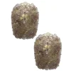 Pamono Venetian Gold and Violet Flowers Wall Sconces in Murano Glass by Simoeng, Set of 2> Wall Lights & Sconces|Wall Lights & Sconces