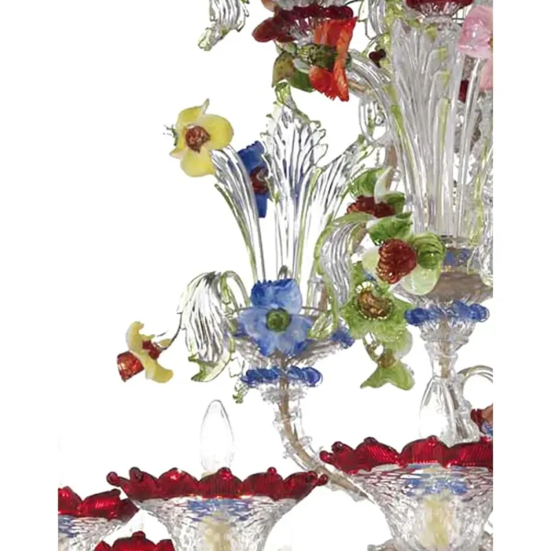 Pamono Venetian Imperial Floral Cà Rezzonico Murano Glass Chandelier by Simoeng> Ceiling Lights