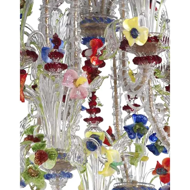 Pamono Venetian Imperial Floral Cà Rezzonico Murano Glass Chandelier by Simoeng> Ceiling Lights