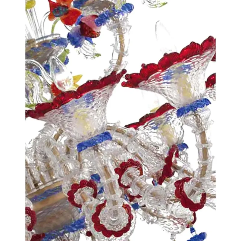 Pamono Venetian Imperial Floral Cà Rezzonico Murano Glass Chandelier by Simoeng> Ceiling Lights
