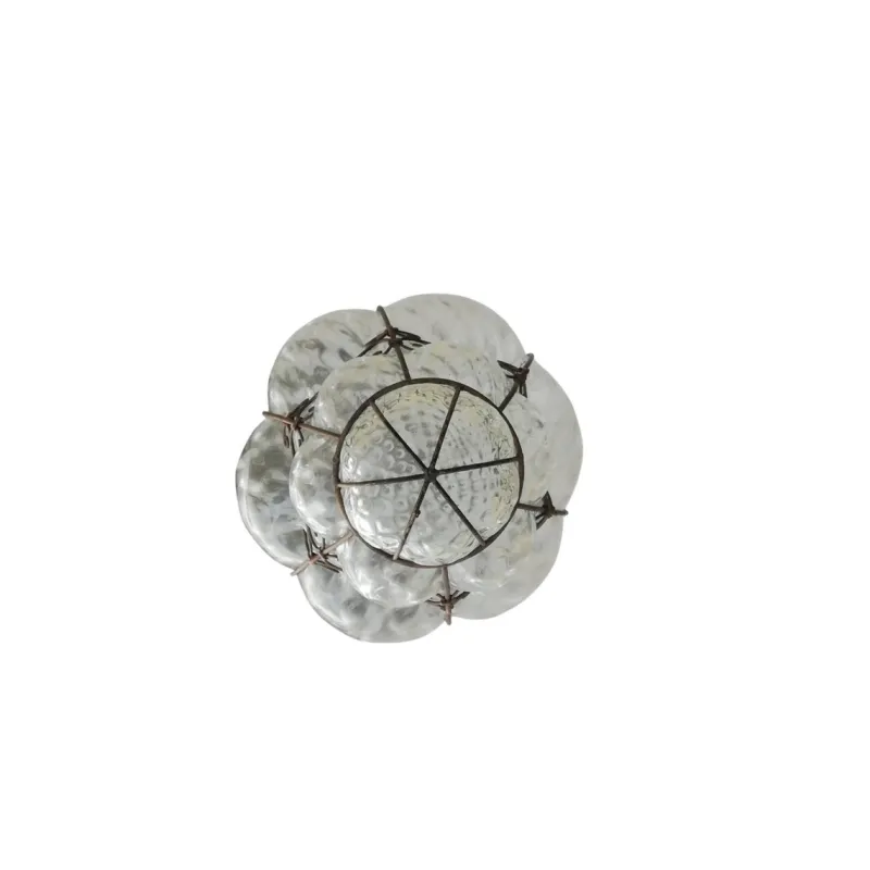 Pamono Venetian Lantern in Blown and Caged Murano Glass, 1950s> Ceiling Lights