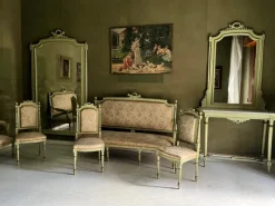 Pamono Venetian Living Room Set, Early 1900s, Set of 9> Living Room Sets